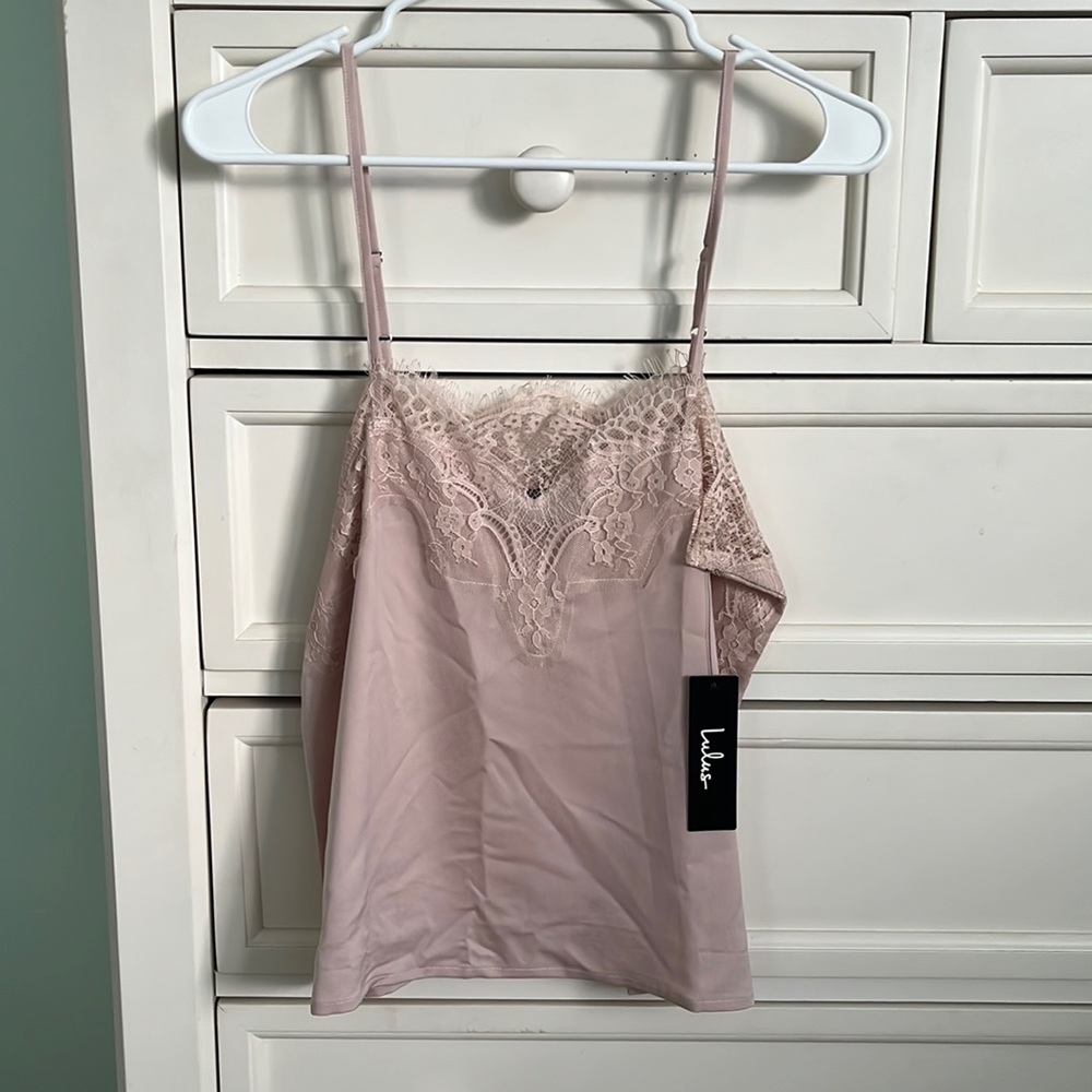 Lulus Blush spaghetti strap top size S